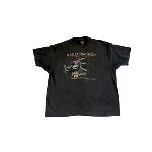 Harley Davidson Classic Of Motorcycling T Shirt Pocket Tee Mens Black XXL